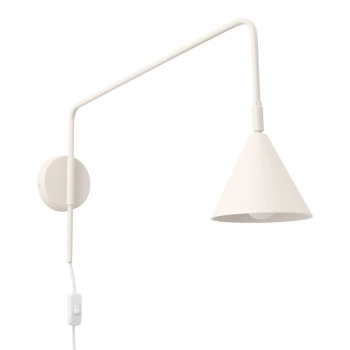 Ścienna lampa na wysięgniku NOX SL.1699 z wtyczką beżowa