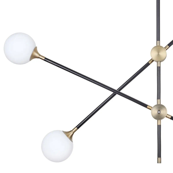 Wisząca lampa Spillo ST-9389-P4 Step sticks kule balls czarne złote
