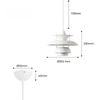 Lampa zawieszana do jadalni Retro ABR-APPLE-W Abruzzo industrialna biała