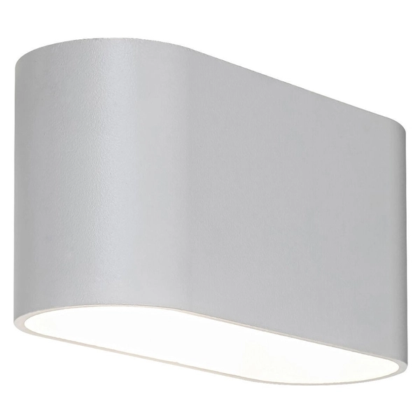 Minimalistyczna LAMPA ścienna KAUNAS 7024 Rabalux metalowy kinkiet owalny do salonu biały