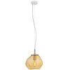 LAMPA wisząca AVIA S 10416115 Kaspa szklana OPRAWA zwis bursztynowy