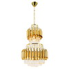 Wisząca lampa Wersal 6231/6 TR żyrandol z kryształkami do salonu złoty