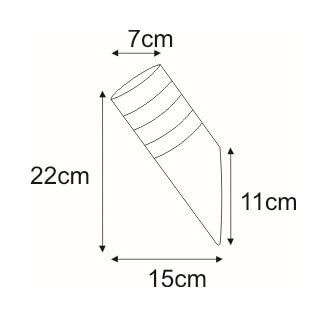 Zewnętrzny kinkiet LED Lima K-LP401 Kaja 2W 6500K IP44 chrom