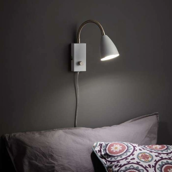 Kinkiet LAMPA ścienna CIRO 107410 Markslojd regulowana OPRAWA metalowa reflektorek na peszlu biały