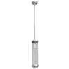 LAMPA wisząca Fiatto l Cromo Orlicki Design okrągła OPRAWA glamour ZWIS szklany chrom przezroczysty