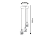 LAMPA wisząca ALBERTA 5092 Rabalux metalowa OPRAWA zwis kaskada biała złota