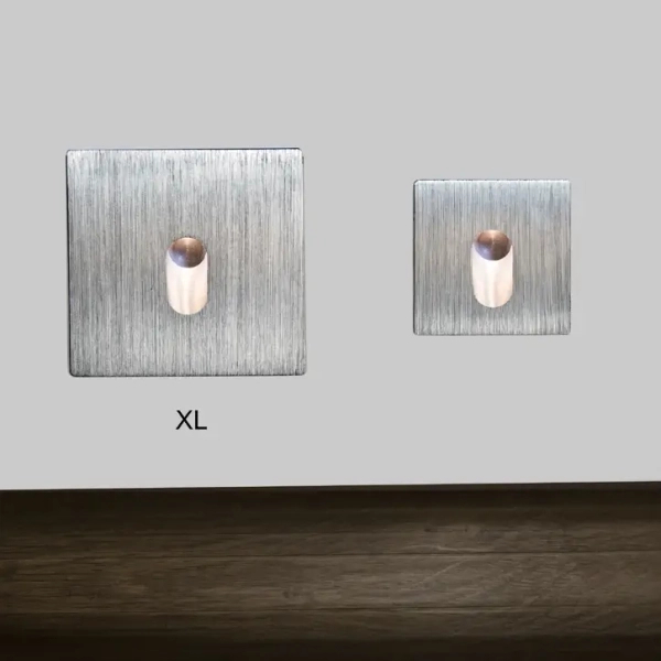 Podtynkowa lampa schodowa Lesel 001 L 100101108 Elkim LED 1W 3000K srebrna