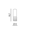 Sufitowa lampa metalowa Locus downlight do sypialni biały