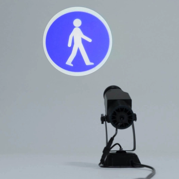 Szkiełko do projektora rzutnika LOGG1-PIESZY znak informacyjny