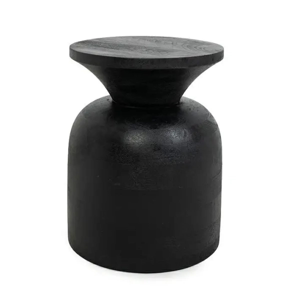 Stolik kawowy BISATO MM001501100323 czarny drewniany do salonu 35cm