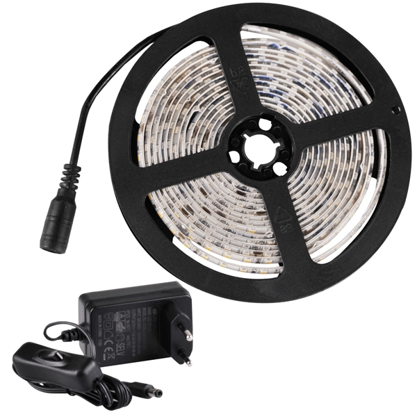 Taśma ledowa z zasilaczem zestaw 2m 324177 LED 9W 4000K 24V IP65 biała