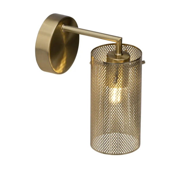 Metalowa lampa ścienna Gracian 90060/18 tuba mosiądz