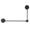 Podwójna lampa ścienna Orbit 10638 Nowodvorski molekuły płaski czarny