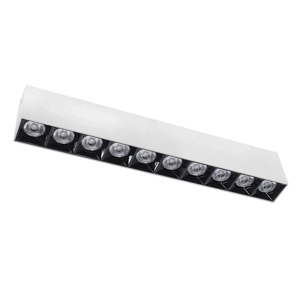 Sufitowa ledowa lampa 1064 LED 30W 4000K liniowa biały czarny
