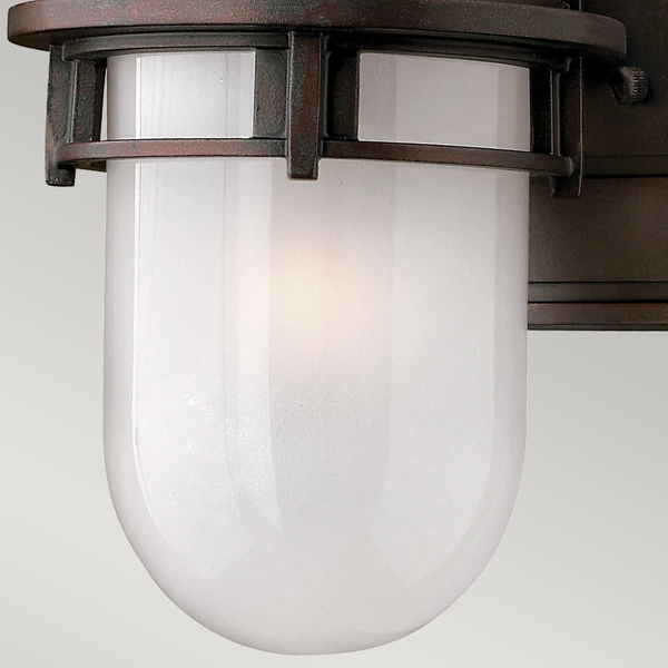 Lampa zewnętrzna naścienna HK-REEF-MINI-VZ Hinkley nadmorska brązowa