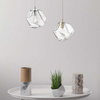 Wisząca lampa ROCK P0488-01B-U8AC szklana kamień złoty przezroczysty