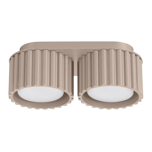 Nasufitowa lampa AURA SL.1818 podwójna ryflowana kaszmirowa
