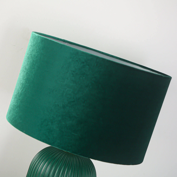 Abażurowa lampka stołowa Tamiza LP-1515/1T big green zielona złota
