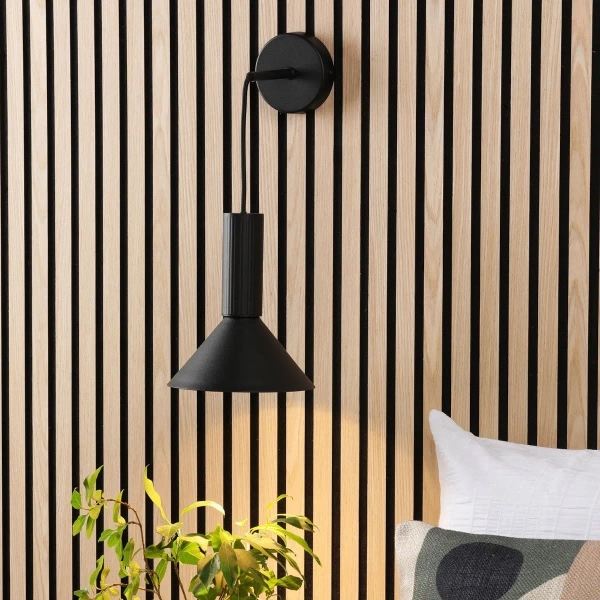 Loftowa lampa wisząca Ragnar RAG0122 do jadalni stożek czarny