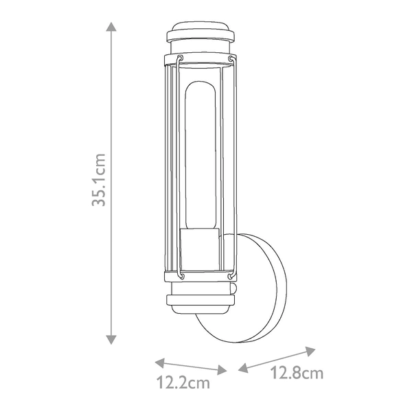 Kinkiet naścienny Masthead HK-MASTHEAD1-PCBK Hinkley IP44 tarasowy czarny