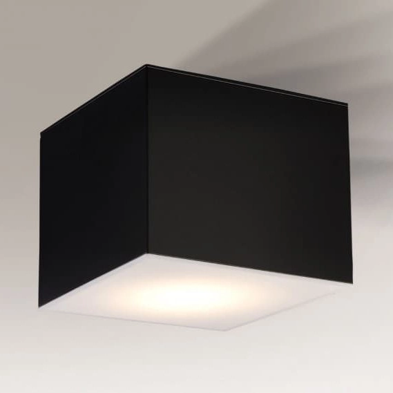 Sufitowa lampa kostka ZAMA 7056 Shilo metalowa LED 16W 3000K czarna