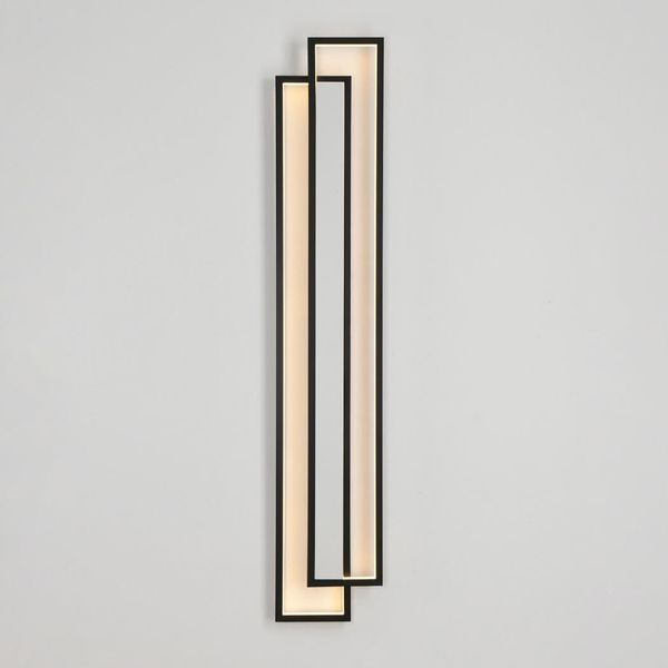 Metalowa lampa ścienna SYMMETRY ST-MD1027M LED 39W 3000K frame czarna