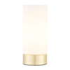 Stołowa lampa tuba Dara 69520 USB ściemnialna mosiądz biały