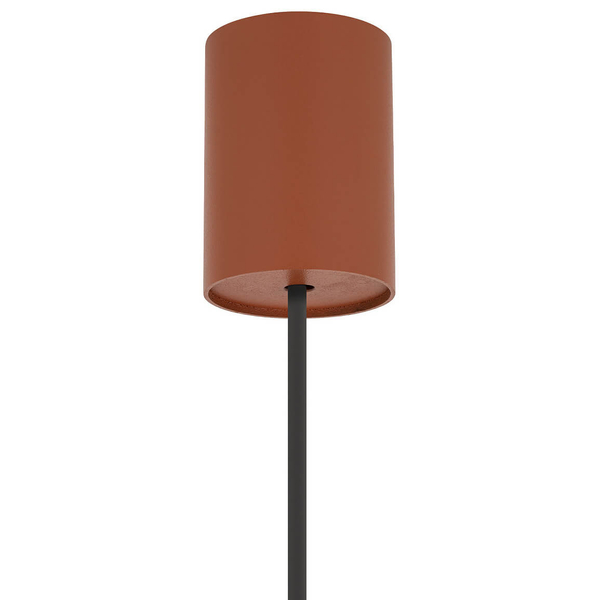 Wisząca lampa nad stół ZENITH 11456 trójkątna terakota