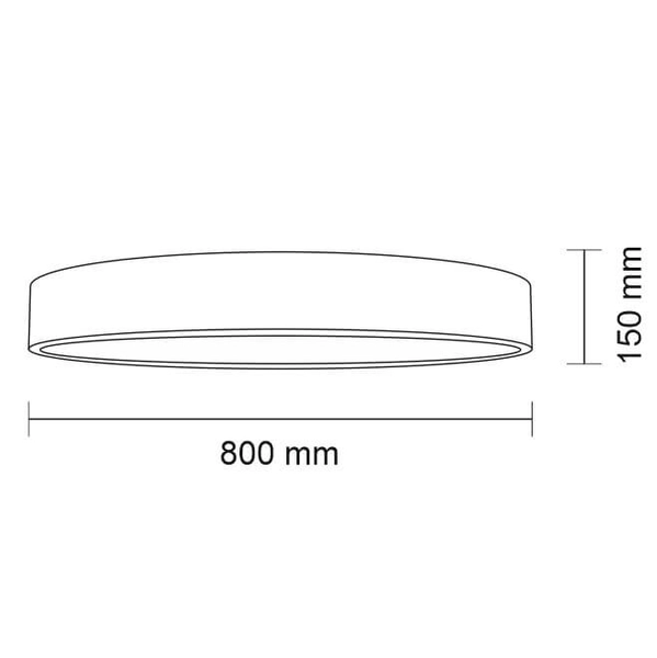 Plafon LAMPA sufitowa BUNGO 1157 Shilo okrągły OPRAWA ścienna KINKIET czarny