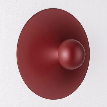 Nowoczesna lampa ścienna BAILA LE44542 LED 9W 3000K okrąg czerwony