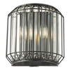 Lampa ścienna kryształowa Naeva NAE0922 Dar Lighting przezroczysta czarna