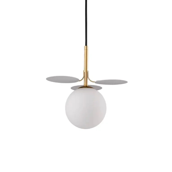 Kulista lampa wisząca CHIC biała złota ST-DL-2969P1 1xG9 5W glamour