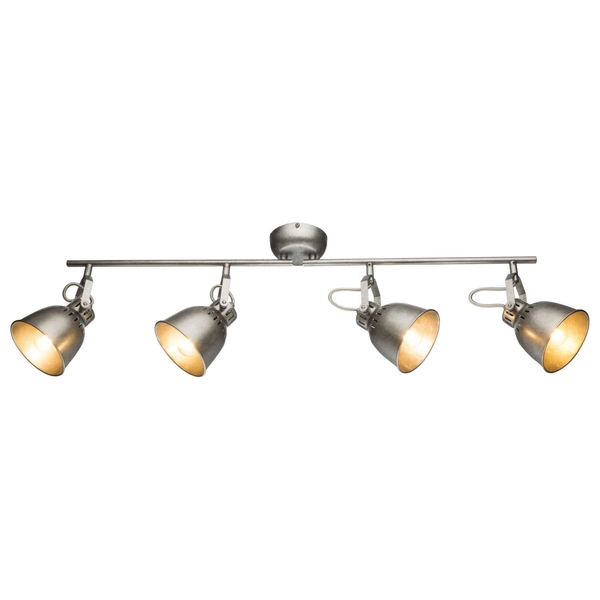 Lampa sufitowa HERNAN 54651-4 metalowa listwy reflektorki srebrne