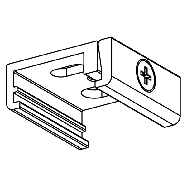 Mocowanie szynoprzewodu 8128 Shilo do 3-fazowej szyny natynkowej białe
