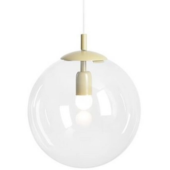 Lampa kulista wisząca Globe 562G12 szklana kula beżowa