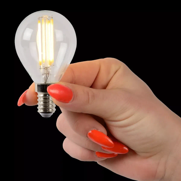 Żarówka bańka LED 49022/04/60 Lucide E14 4W 2700K 360lm przezroczysta