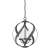 Wisząca lampa na łańcuchu Blacksmith QN-BLACKSMITH-3P-OBK IP44 czarny