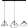 Wisząca LAMPA loft RAQUELLE 187349304 Britop klatki OPRAWA metalowa ZWIS industrialny czarny