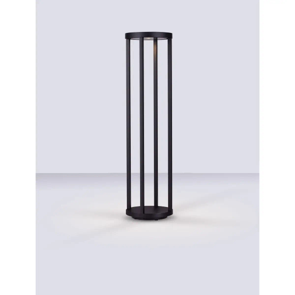 Szklana lampa podłogowa TAZORIA LE75171 LED 9W 3000K IP65 antracyt