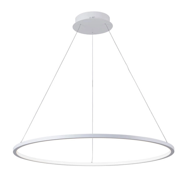 Wisząca lampa ring Vinola PND-56135B-100RPC-WH-3KS4K-TRDIMM Italux LED 58W 3000-4000K biały