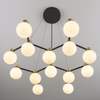 Wisząca lampa molekułowa CAMINOS LE44544 złoty czarny biały