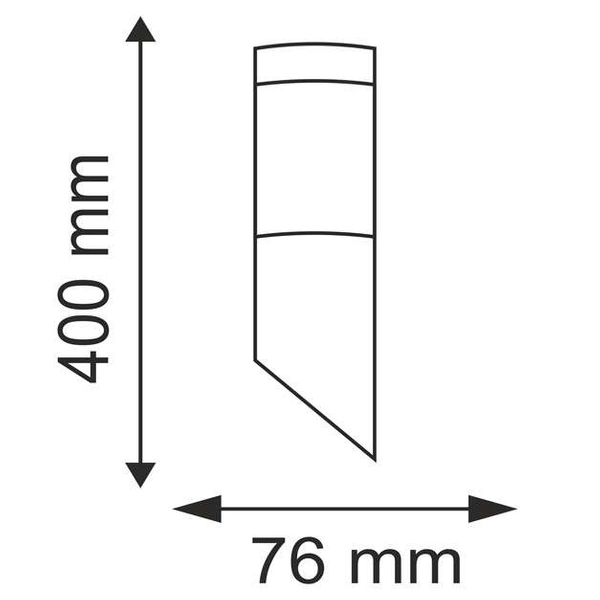 Metalowa LAMPA ścienna OSLO 300935 Polux ogrodowa OPRAWA elewacyjna KINKIET zewnętrzny metalowy IP44 outdoor szary