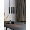 Jadalniana lampa wisząca Tilo 2410483003 tuby drewniane czarne