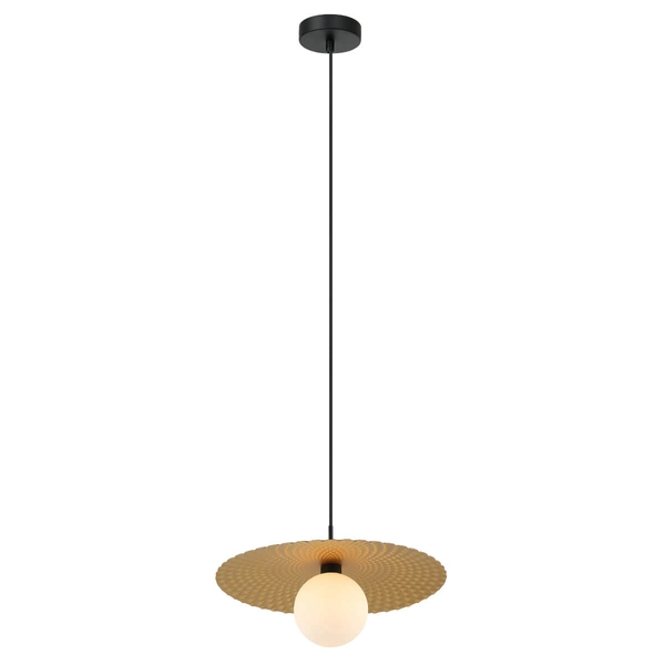 Wisząca lampa nowoczesna Malor do jadalni złota biała