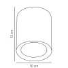 Sufitowa lampa tuba Fallon 47550103 LED 5,5W 2700K czarny
