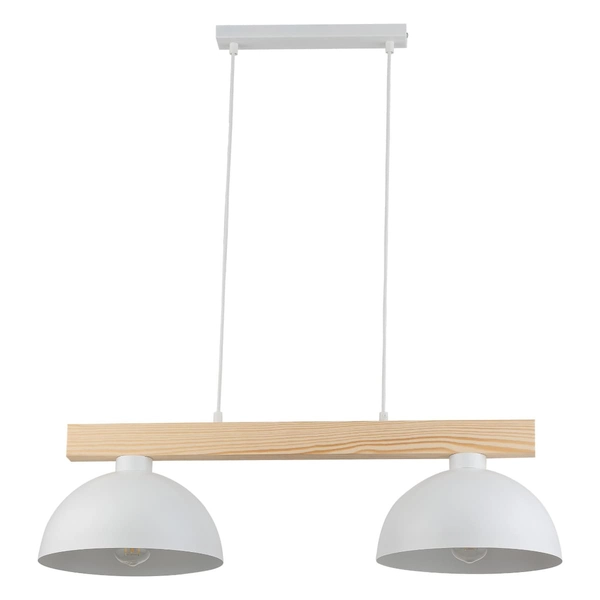 Podwójna lampa wisząca skandynawska Oslo 4713 TK Lighting drewniana biała