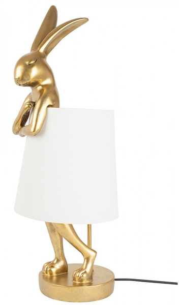 Biurkowa lampka stołowa Rabbit Kare 61598 złota biała