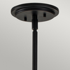 Zwisowa lampa QN-SOMERSET-P-C-BK szklana kula czarna