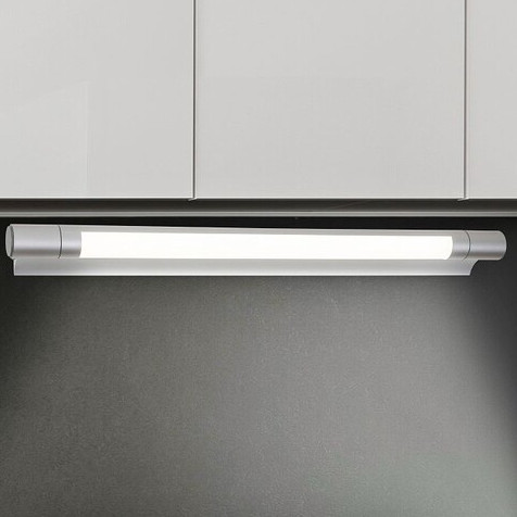 LAMPA kinkiet BYRON 1445 Rabalux ścienna OPRAWA metalowa LED 8W 4000K tuba srebrna