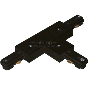 T-ŁĄCZNIK szynoprzewodu LT/CZ Orlicki Design do 1-fazowej szyny natynkowej 230V czarny